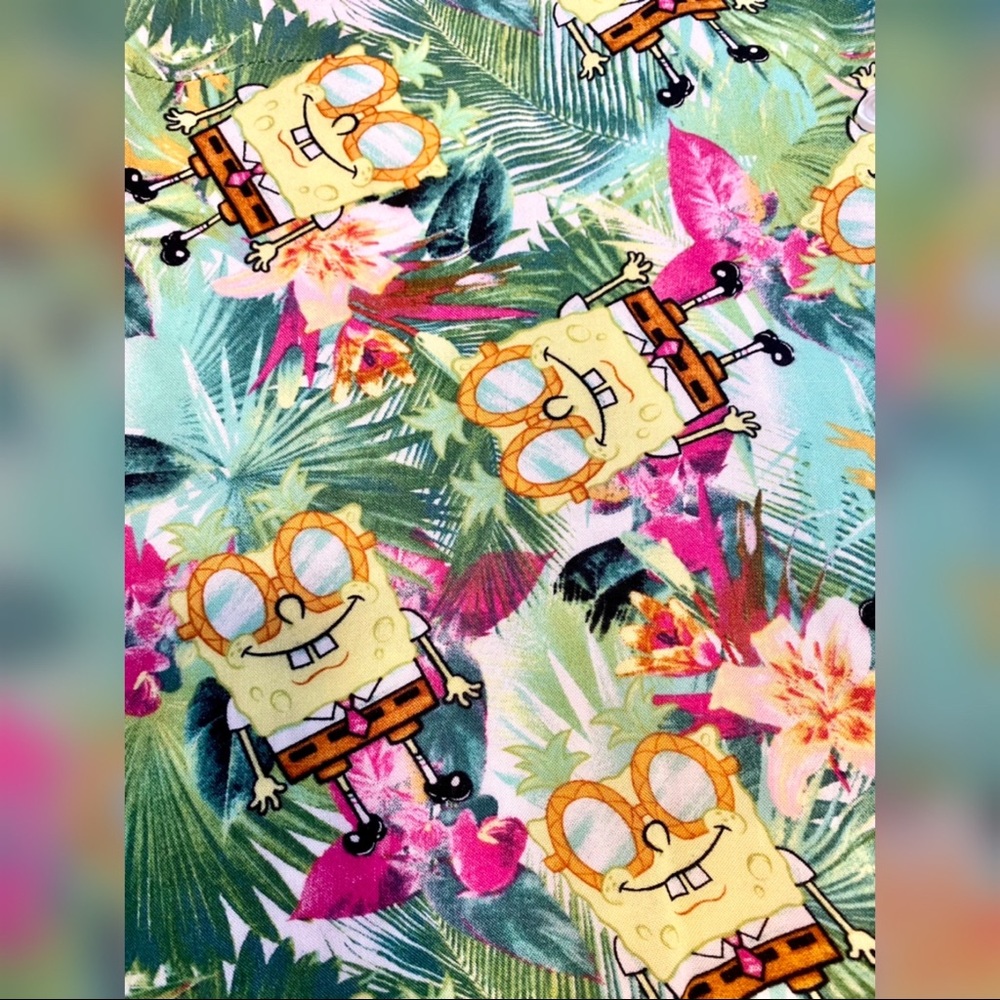 Funky SpongeBob SquarePants Button Down Tank Top